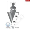 V Groover and Tracery Replacement TC Tip - 66 - 32 - 107 - 45 - 25 - ttvgc-45rt - 1 - tc - right-hand - 16000