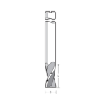 Spiral double flute with upward shear angle for use on Aluminium and uPVC extrusion HSSE - 4 - 12 - 60 - 8 - 2 - hsse - 12000