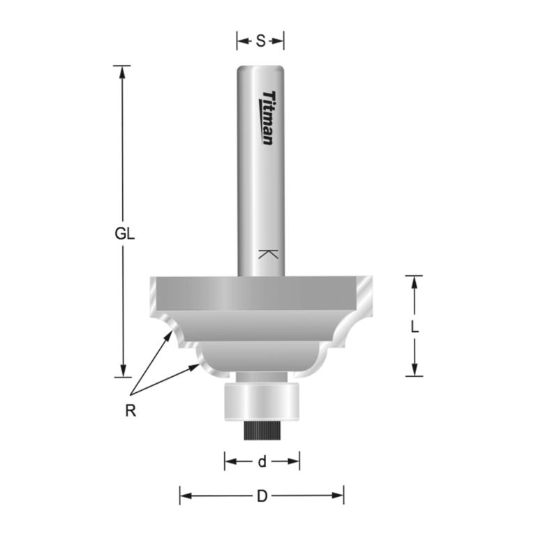 Bevel & Chamfer Bearing Guided TCT Titman Tools