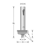 Ogee TCT - 12-7 - 2 - 9-5 - 42 - 3 - 1-4 - 2 - plunging - tct - right-hand - 24000