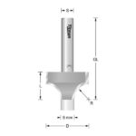 Rounding Over Pin Guided TCT - 19 - 9 - 12 - 4-8 - 62 - 1-4 - 2 - tct - right-hand - 24000